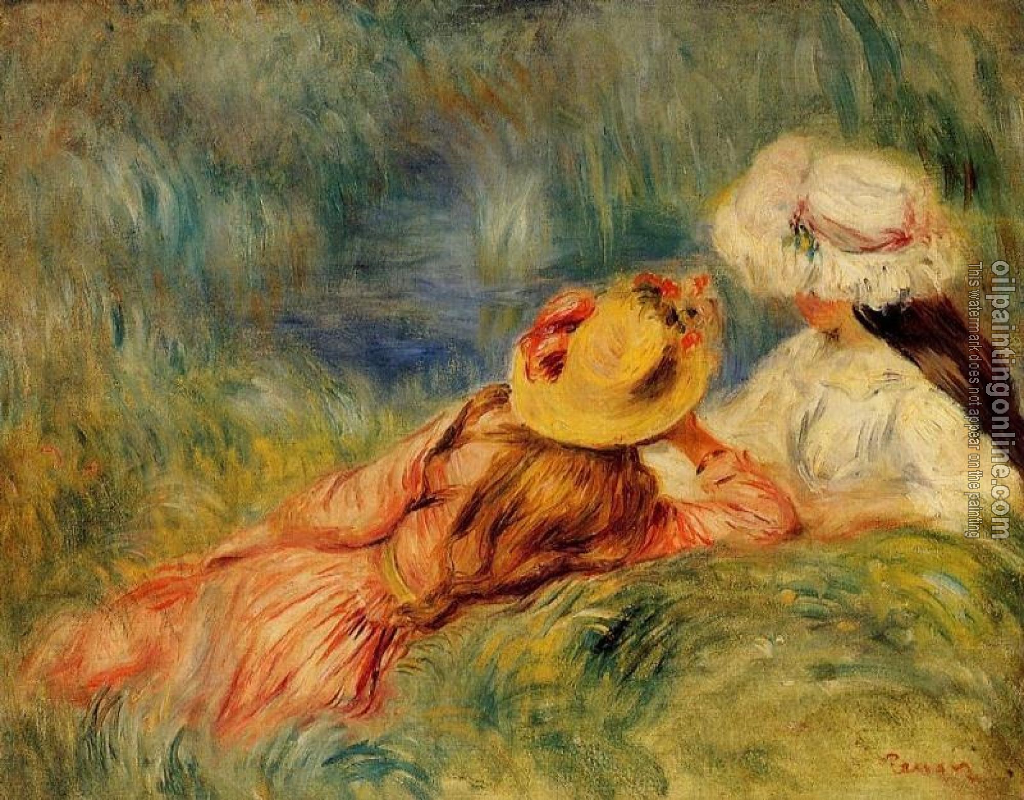 Renoir, Pierre Auguste - Young Girls by the Water